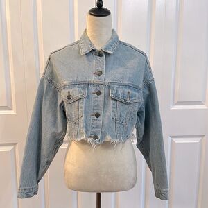 Signature8 Light Blue Cropped Denim Jacket